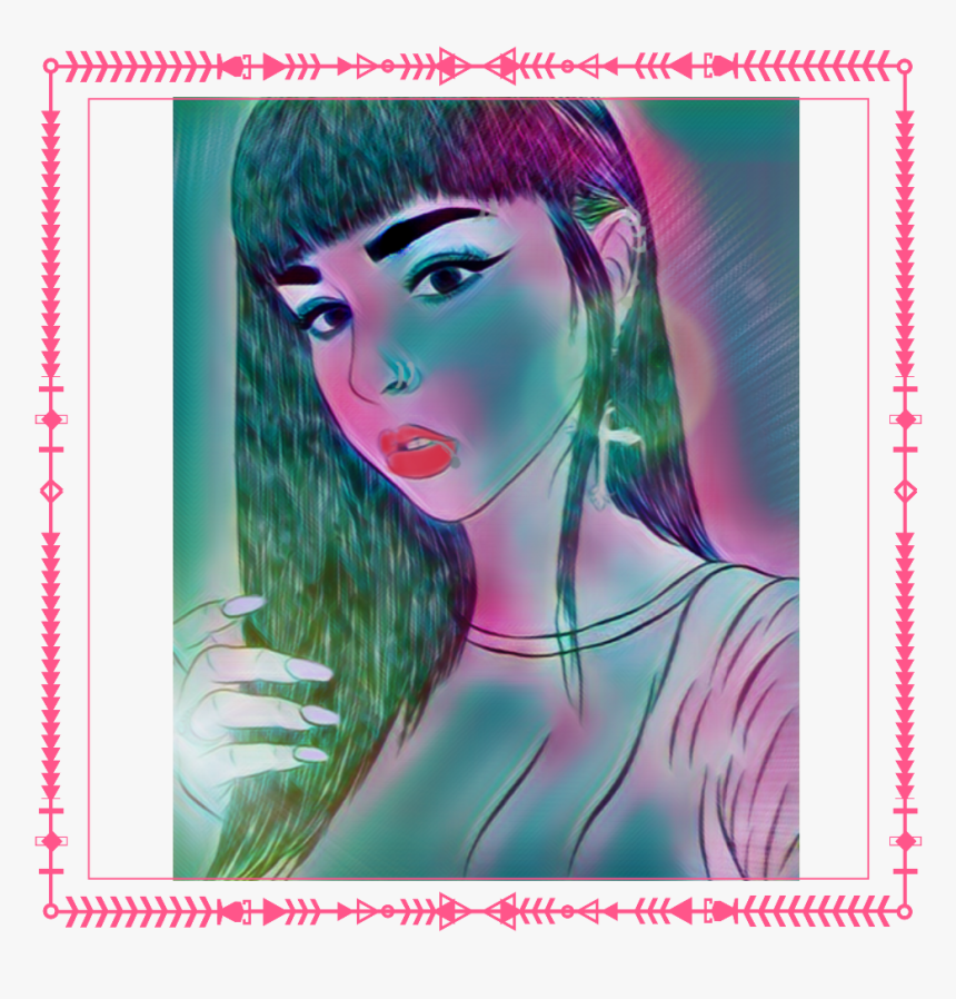 Edit Cute Art Piercings Enhancement Cute - Girl, HD Png Download