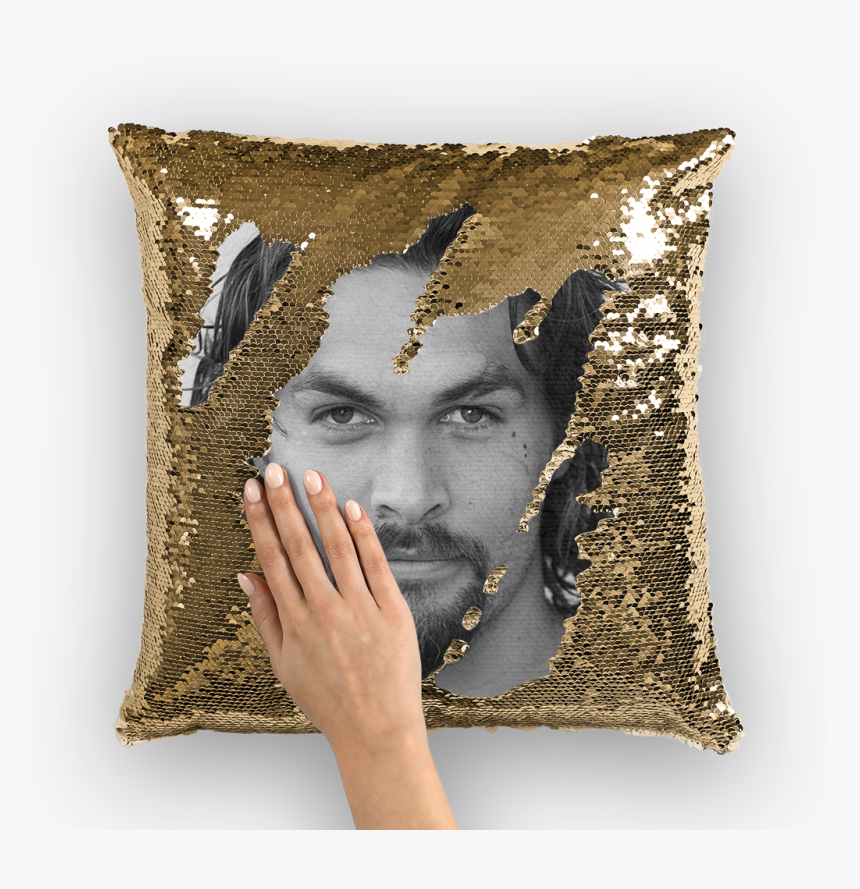 Jason Momoa ﻿sequin Cushion Cover 
 Class - Ainsley Harriott Pillow, HD Png Download