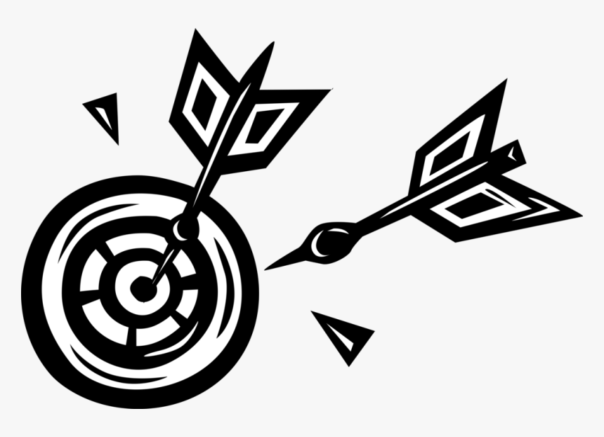 Darts In Dartboard Game - Dart Board Clipart Png, Transparent Png