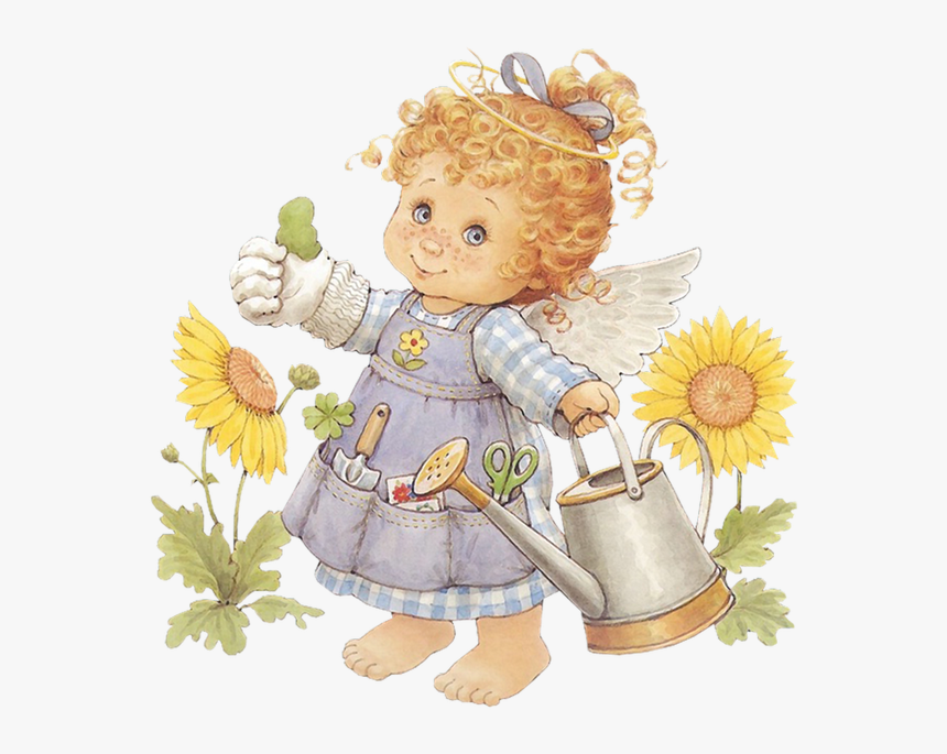 Ruth Morehead Baby Garden - Cute Angels Clip Art Free, HD Png Download