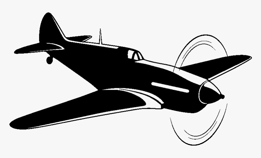 Old War Plane Png Silhouette, Transparent Png