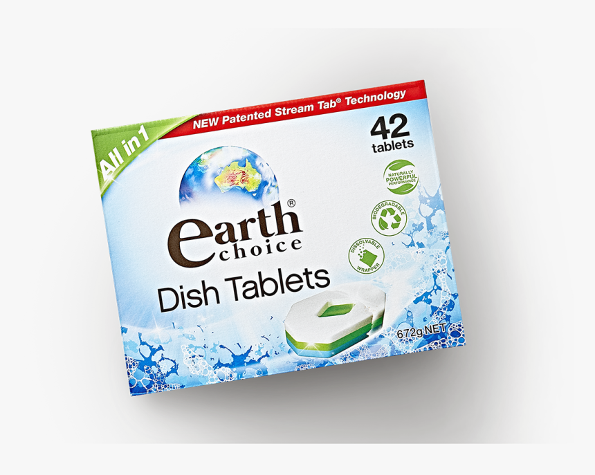 All In 1 Dishwashing Tablets 42 Pack - Earth Choice Dishwashing Tablets, HD Png Download