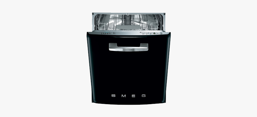 Smeg 50 S Style Au - Black Smeg Dishwasher, HD Png Download