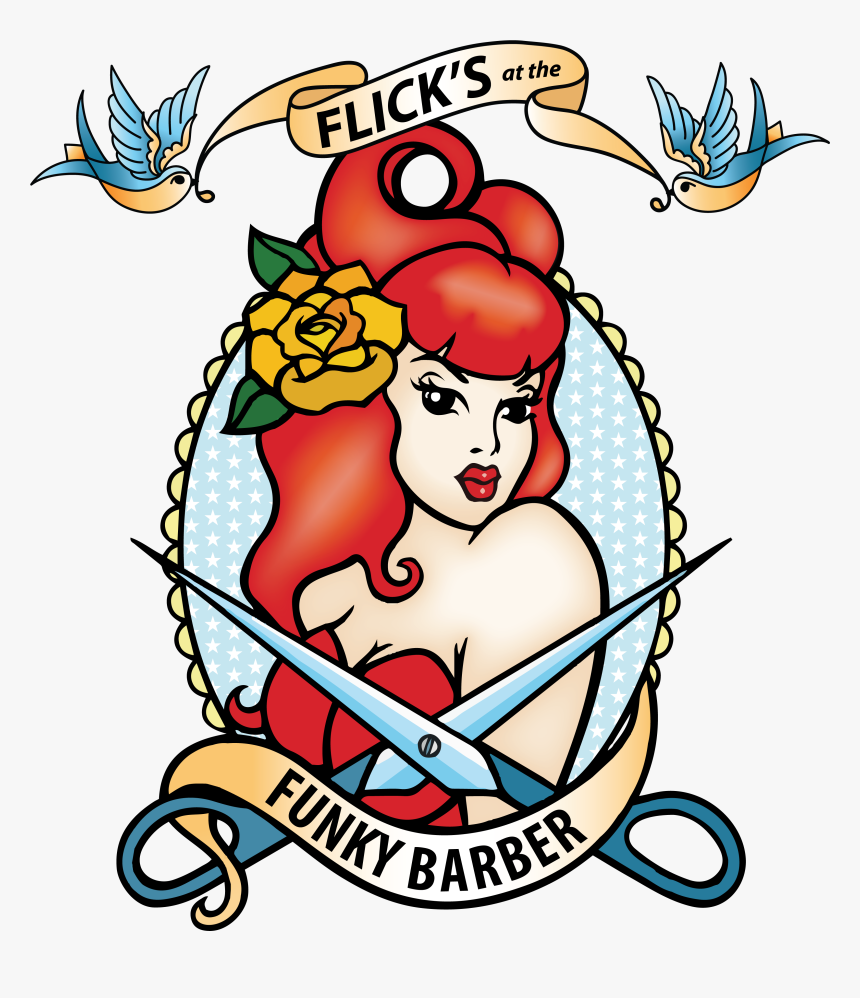 Hairdresser Clipart Lady Barber - Vintage Rocks Hair Parlour, HD Png Download
