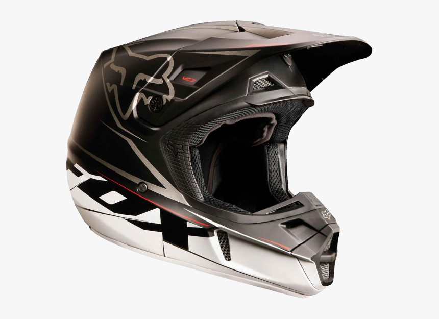 Motorcycle Helmets Png Free Download - Fox V2 Matte Black Helmet, Transparent Png