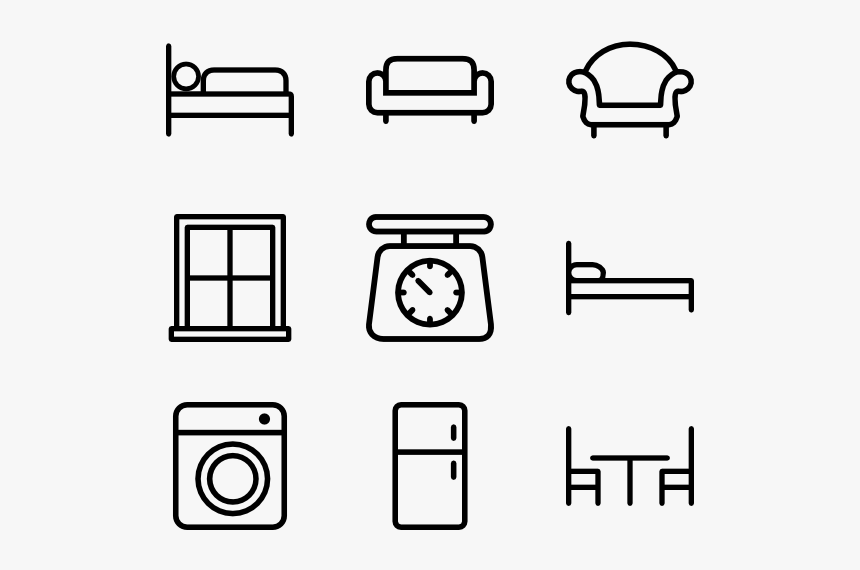 Free Icons Designed - Furniture And Appliances Icon, HD Png Download
