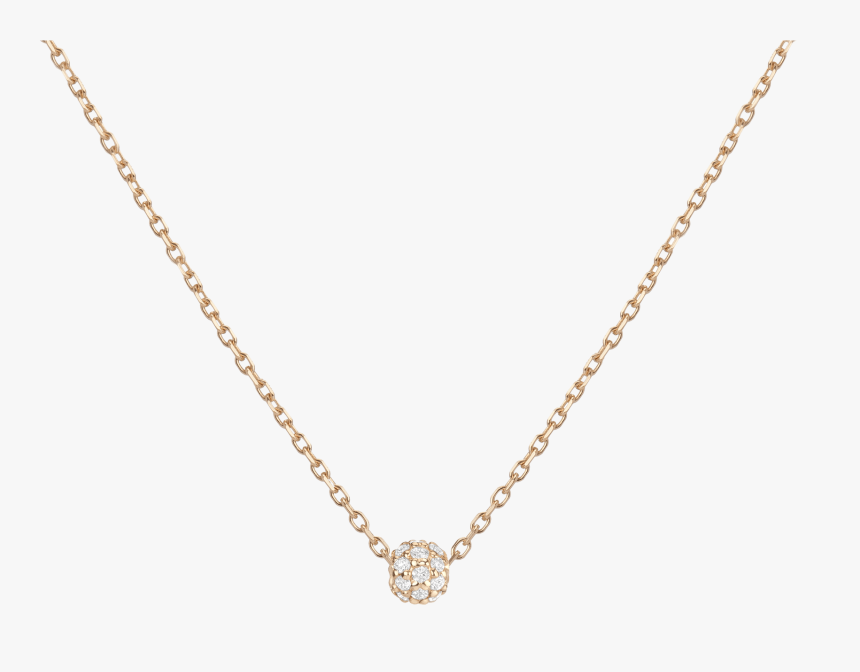 Diamond Ball Pendant - 14 Karat Gold D Initial Necklace, HD Png Download