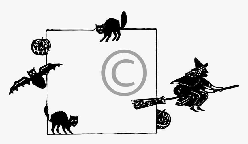 Clipart Picture Frame Halloween, HD Png Download