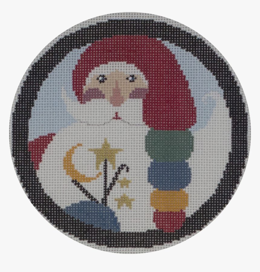 Santa W Star & Jingle Bell - Cross-stitch, HD Png Download