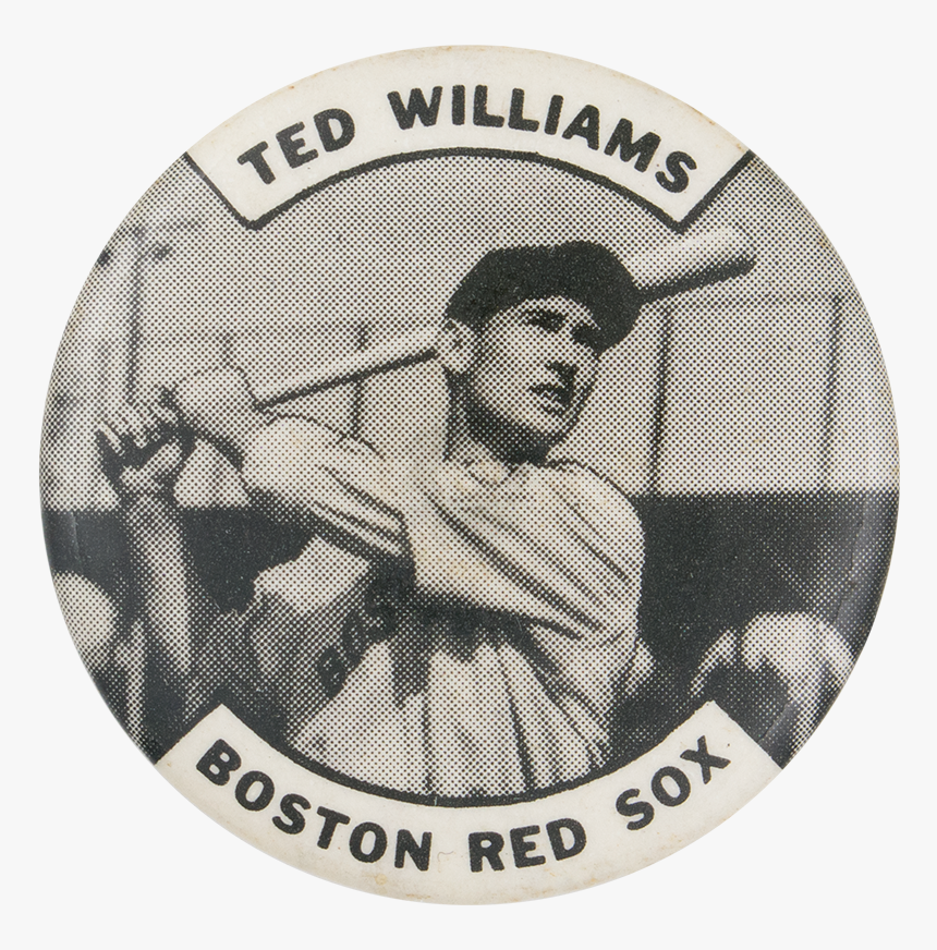 Ted Williams Boston Red Sox Sports Button Museum - Ted Williams Boston Red Sox Button, HD Png Download