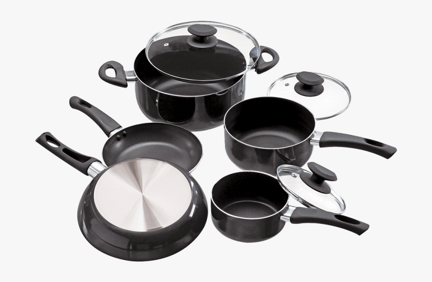 Grey Cookware Set With Pots And Pans Saute Pan Hd Png Download Transparent Png Image Pngitem