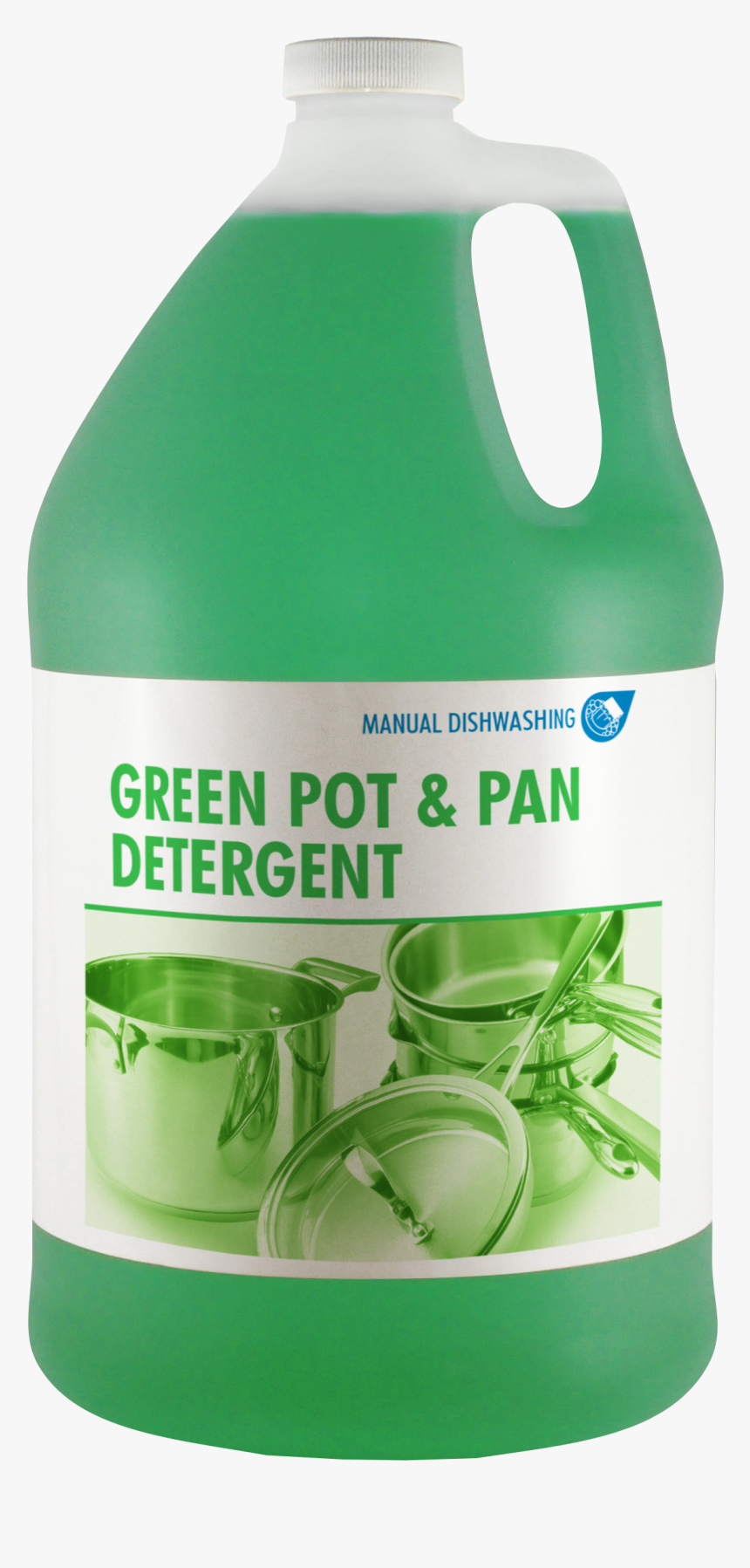 Green Pot & Pan Detergent - Two-liter Bottle, HD Png Download
