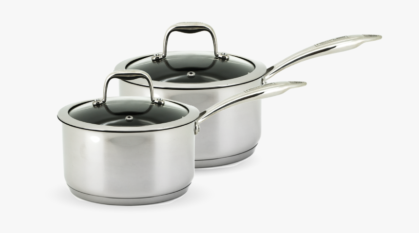Neoflam Stainless Steel 18cm & 20cm Sauce Pan Set Of - Sauce Pans And Lids, HD Png Download