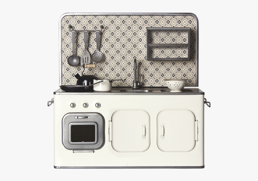 Image Of Metal Kitchen With Utensils Pots And Pans - Maileg Kitchen Uk, HD Png Download