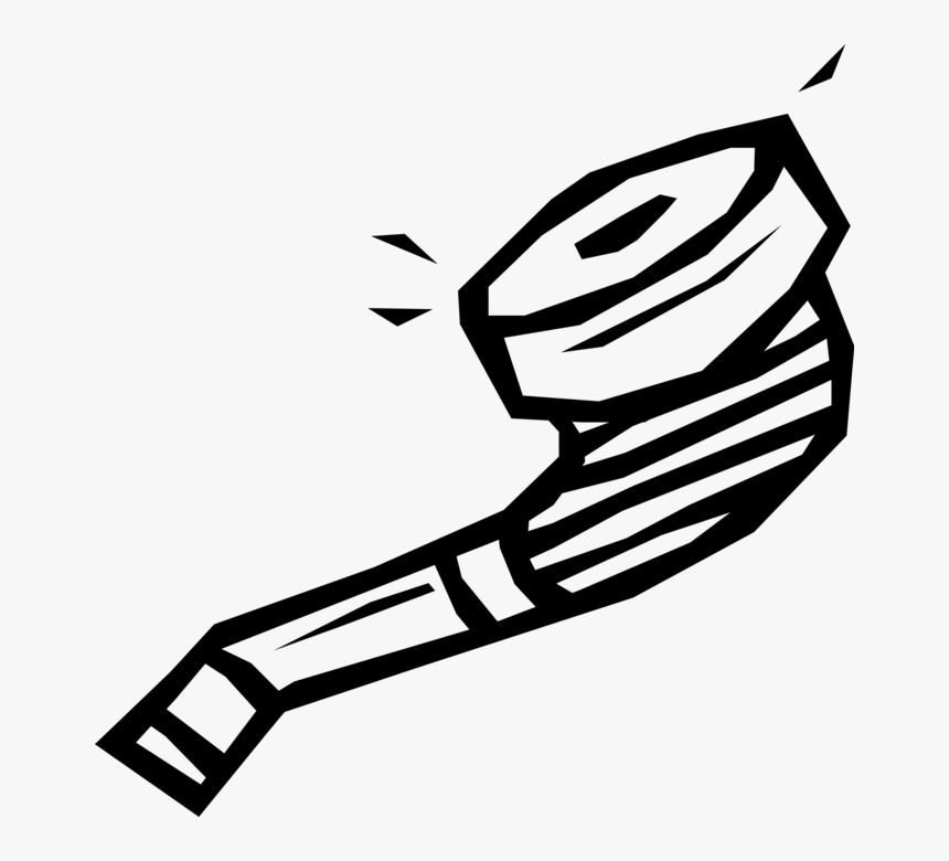 Vector Illustration Of Tobacco Smoking Pipe, HD Png Download