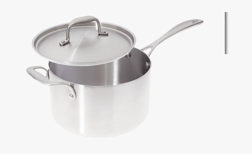 4-quart Premium Stainless Steel Saucepan - Lid, HD Png Download