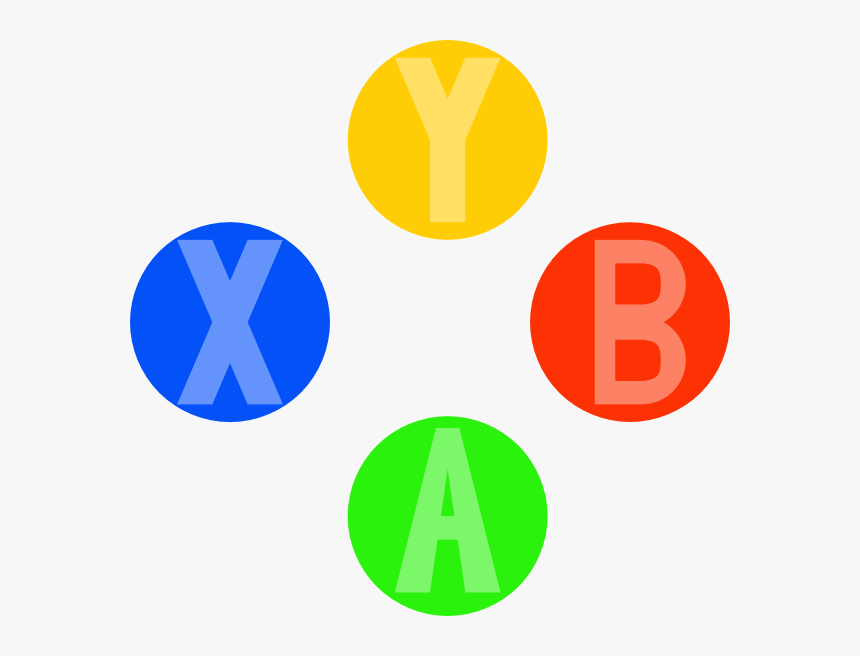 Xbox Controller Light Buttons Clip Art - Game Controller Buttons Clipart, HD Png Download