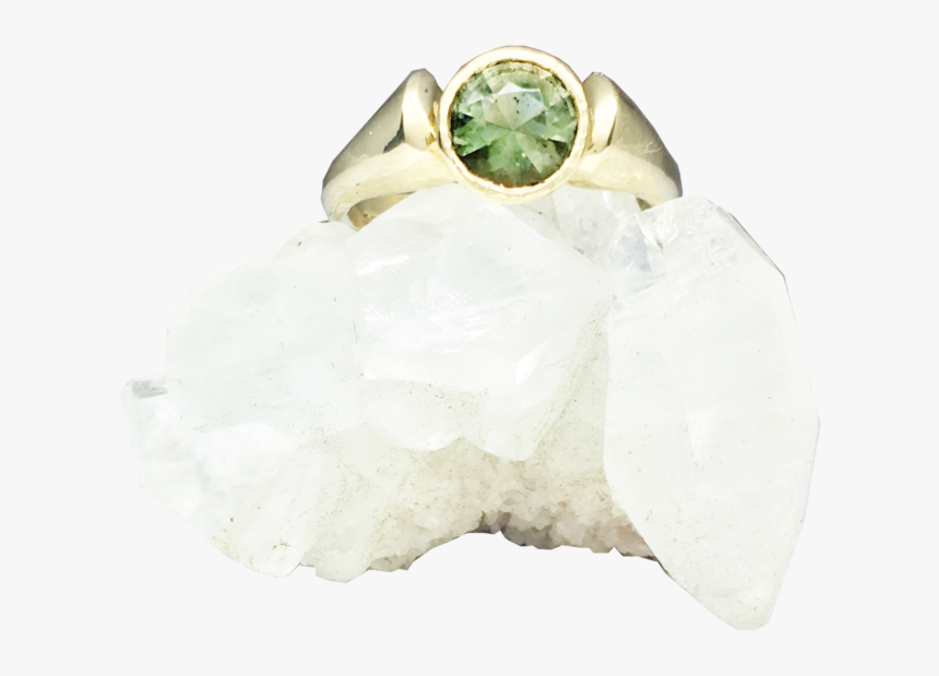 Oregon Sunstone Mountain Peak Unique Engagement Ring - Crystal, HD Png Download