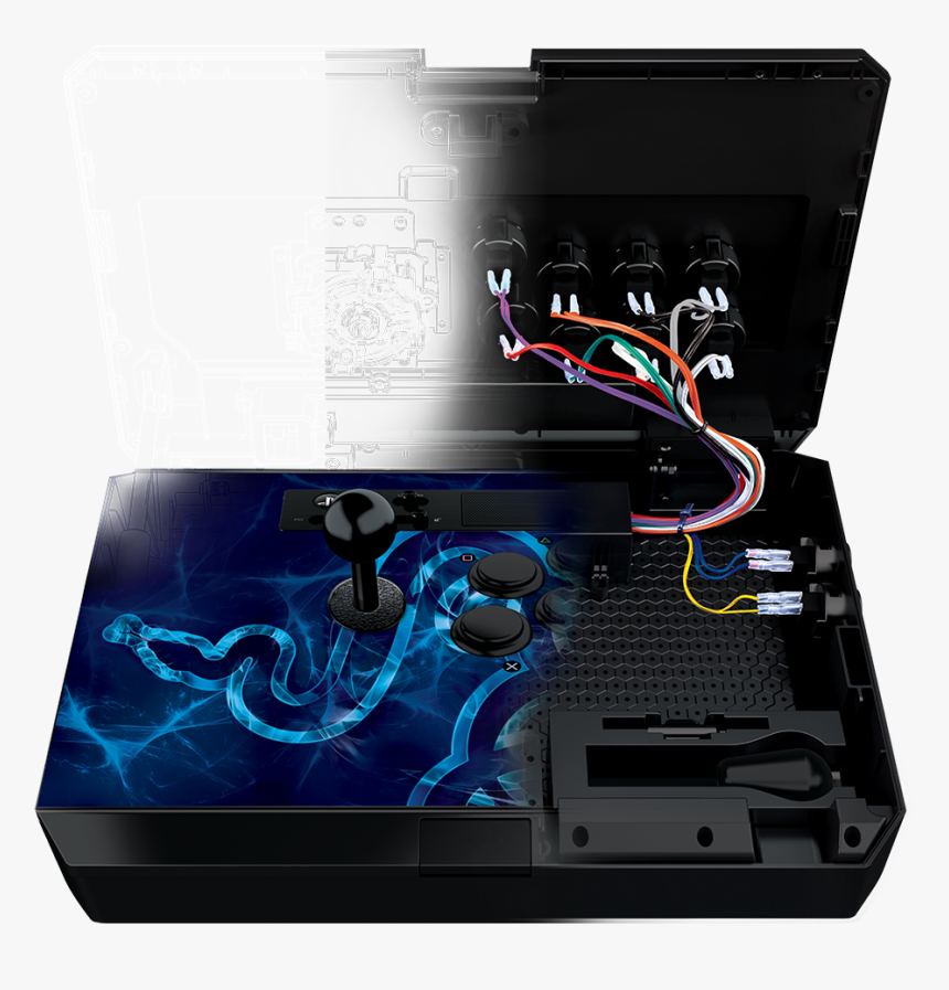 Playstation 2 Controller Buttons - Stick Arcade Razer Panthera, HD Png Download