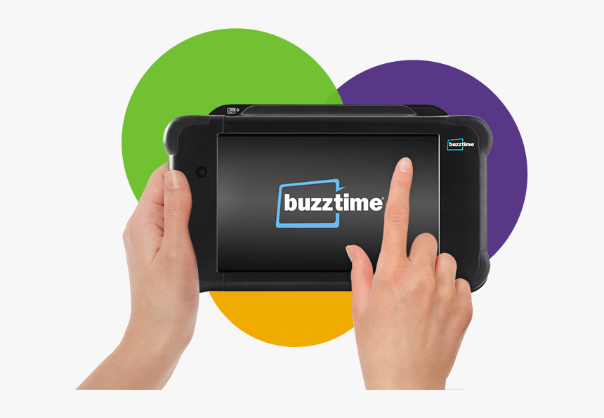 Home 01 Hands Tablet - Buzztime Tablet, HD Png Download