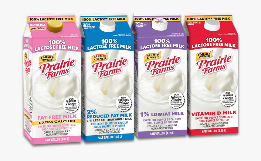 Prairie Png Free - Prairie Farms Lactose Free Milk, Transparent Png