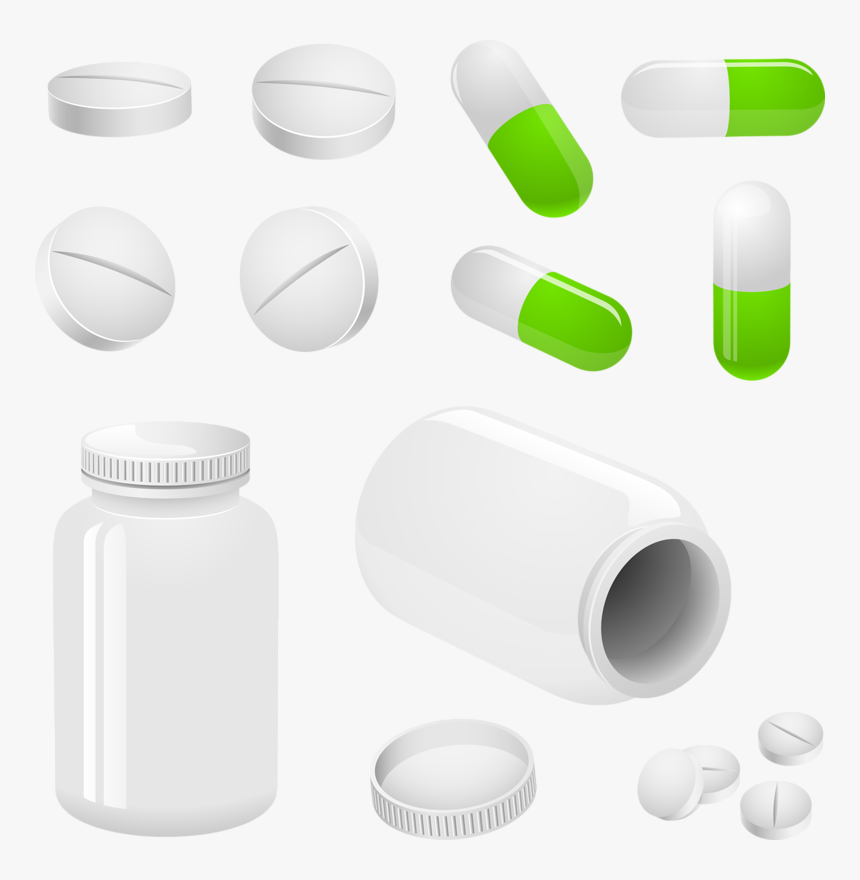 Dietary Supplement Bottle Tablet - Homoeopathic Medicine Bottles Clipart, HD Png Download