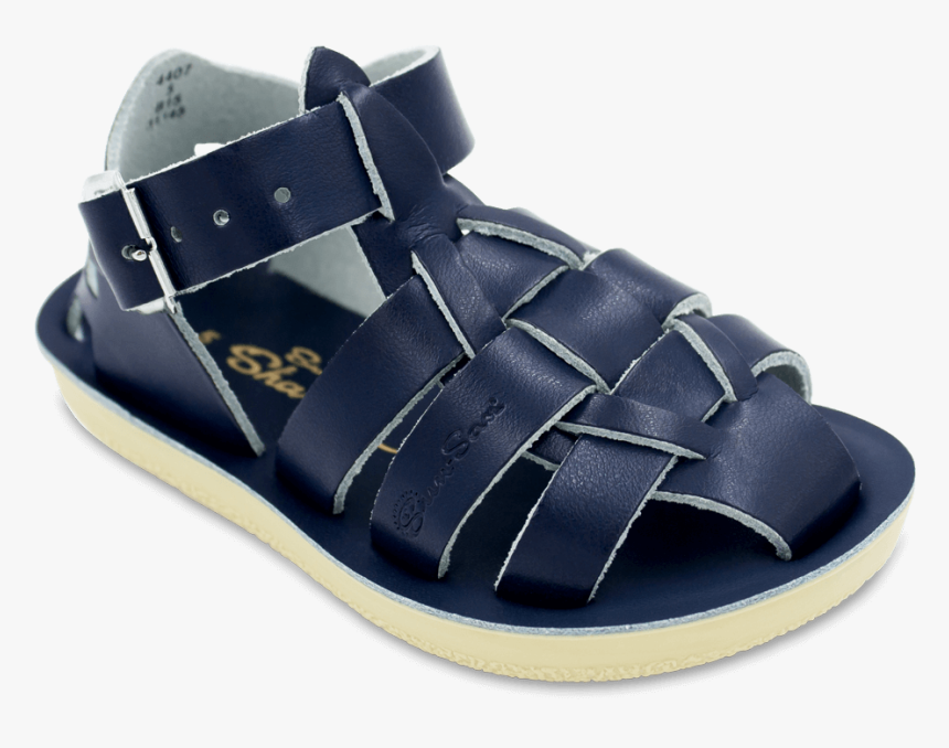 Baby Sized Shark Sandal In Navy Color - Saltwater Sandals, HD Png Download