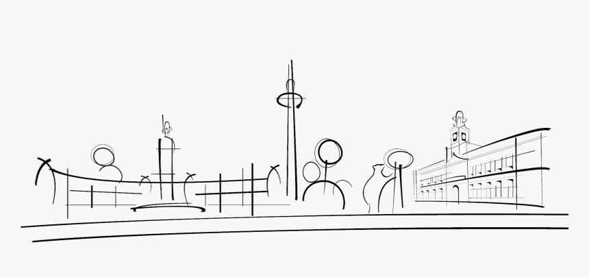 Hotel Puerta De Toledo , Png Download - Line Art, Transparent Png