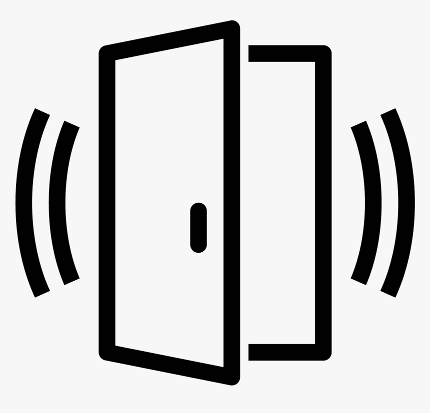 Sensor Alarmed Icon Free - Door Opening Sensor Icon, HD Png Download