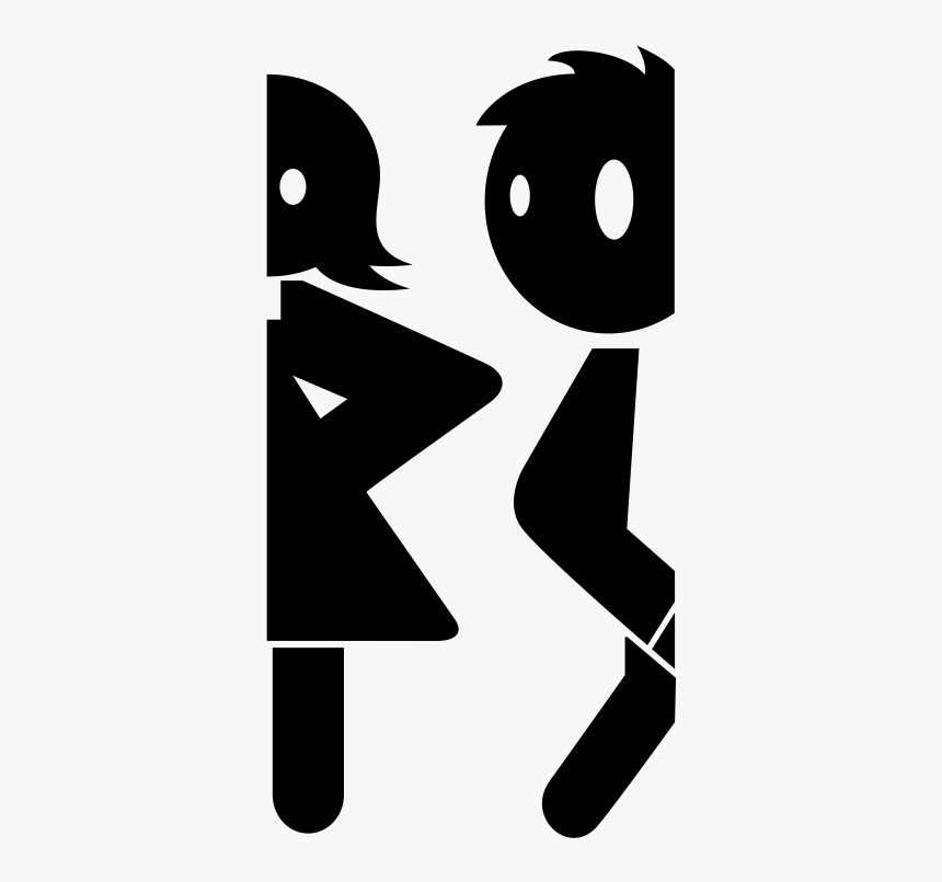 De Ba O Cnc - Siluetas Para Puertas De Baños, HD Png Download