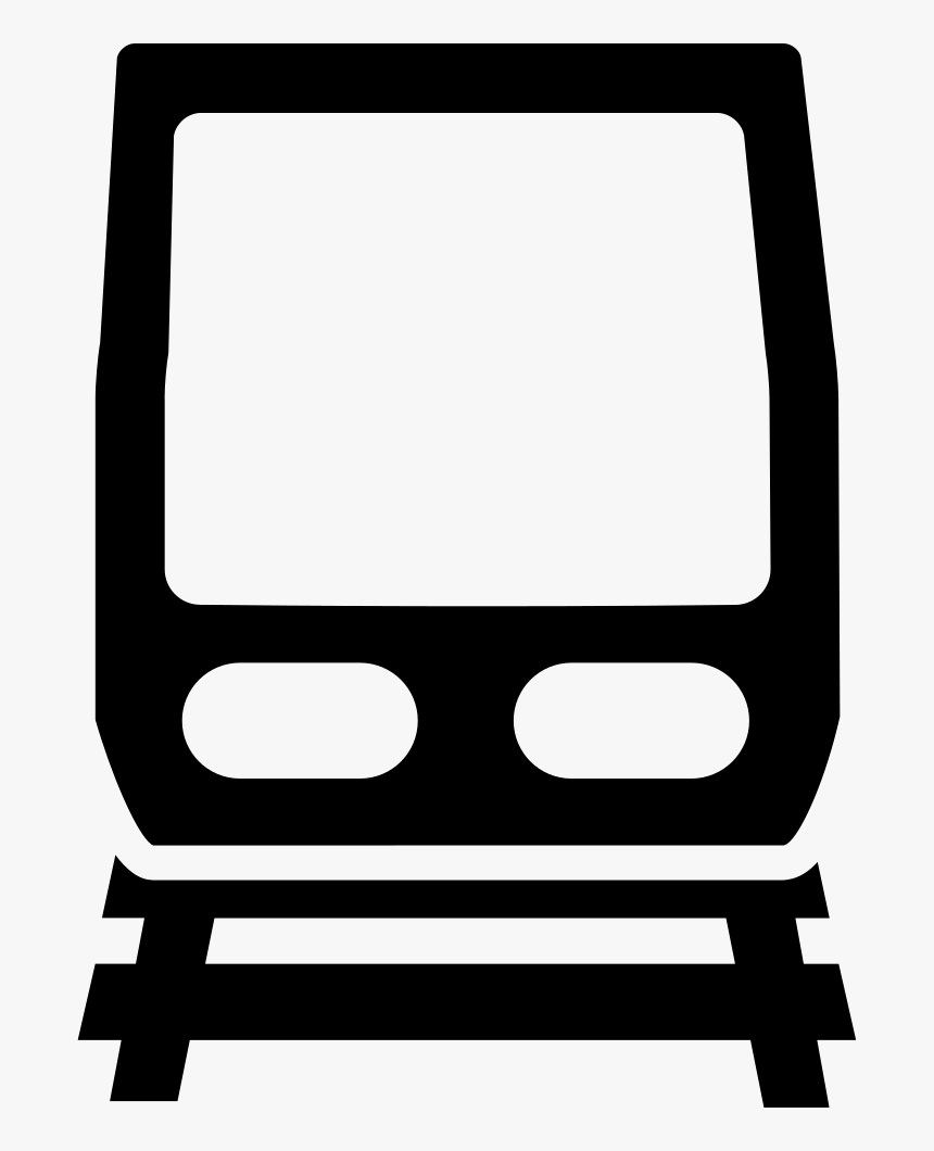 Train Front And Railroad - Train, HD Png Download