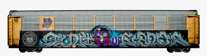 Die Cut Train Flyer Design - Visual Arts, HD Png Download