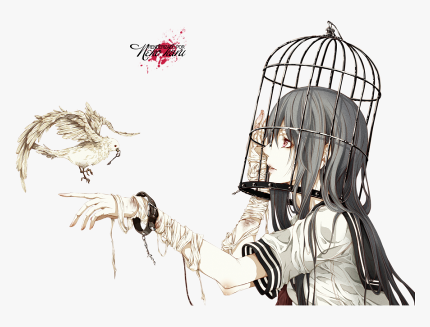 Self Harm Anime Girl, HD Png Download