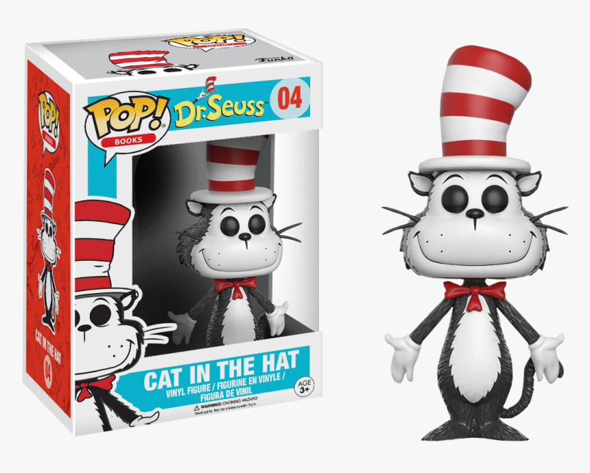 Cat In The Hat Pop Vinyl Figure - Cat In The Hat Funko Pop, HD Png Download
