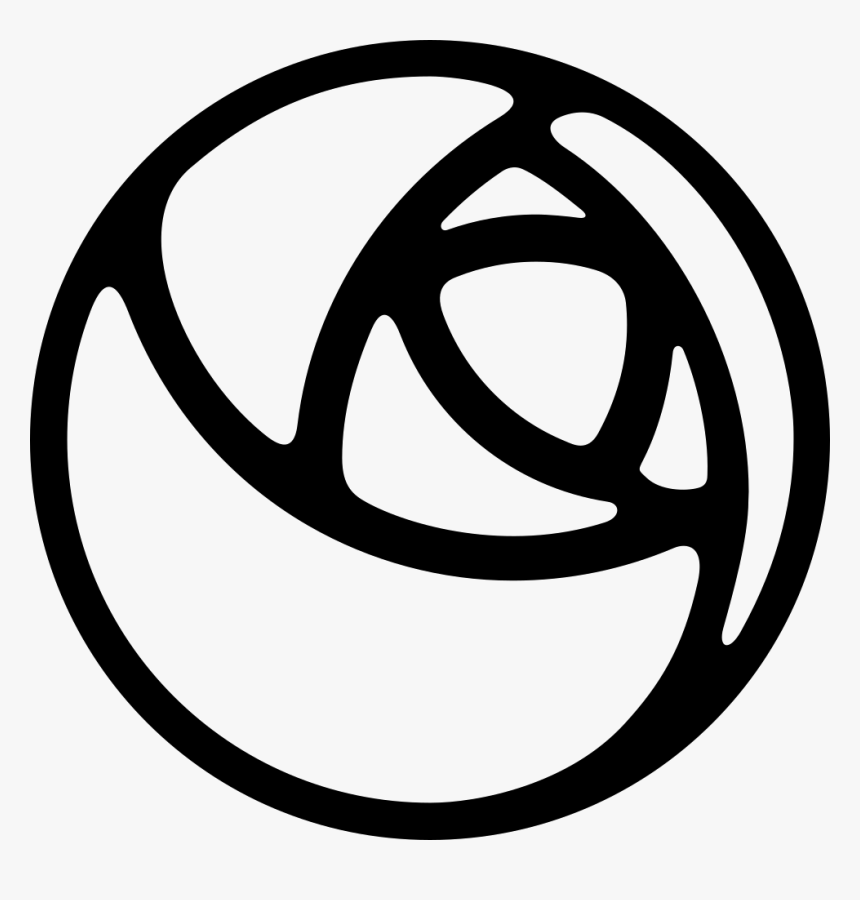 Transparent Black Flowers Png - Circle, Png Download