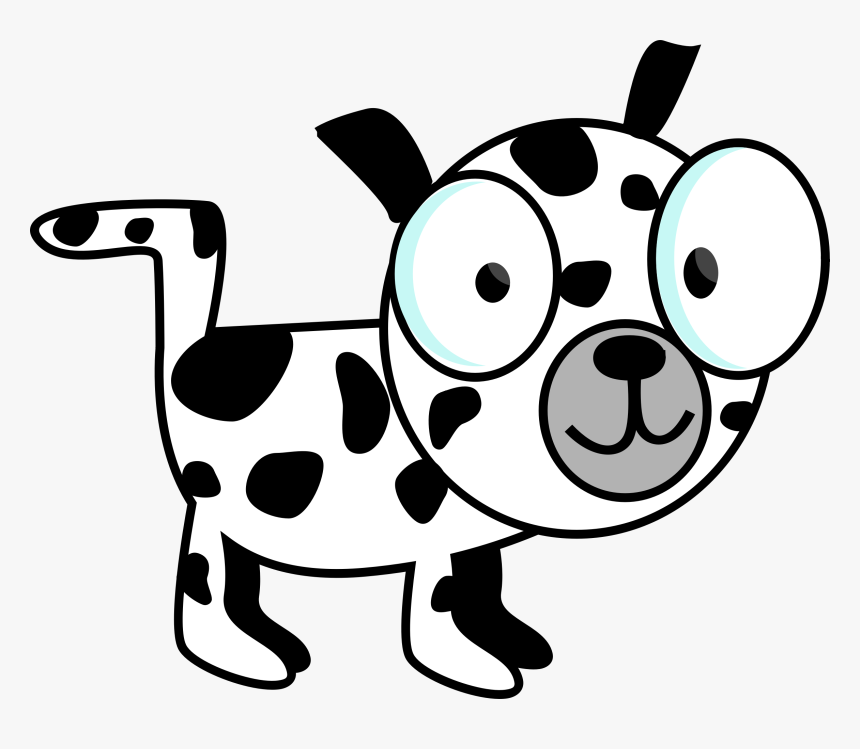 Dalmatian Dawg Clip Arts - Dog Clip Art Black And White, HD Png Download