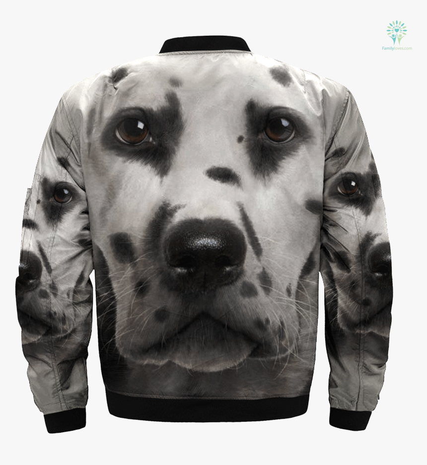 Dalmatian Over Print Jacket %tag Familyloves - T-shirt, HD Png Download