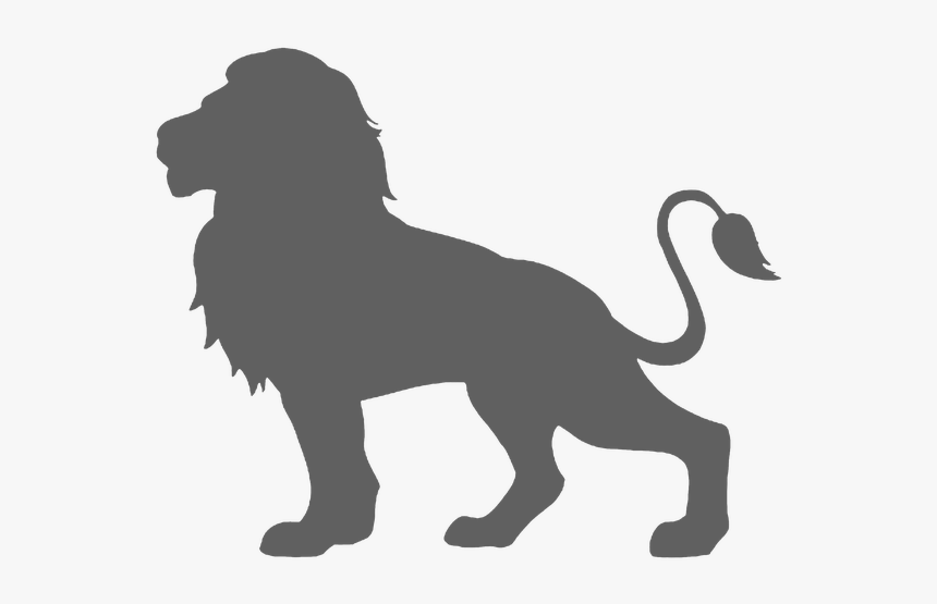 Feline, Cut Out, Silhouette, Vector, Animal Head - Lion Silhouette, HD Png Download