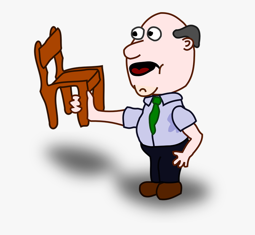 Adult-146901 960 720 - Man Lifting A Chair, HD Png Download