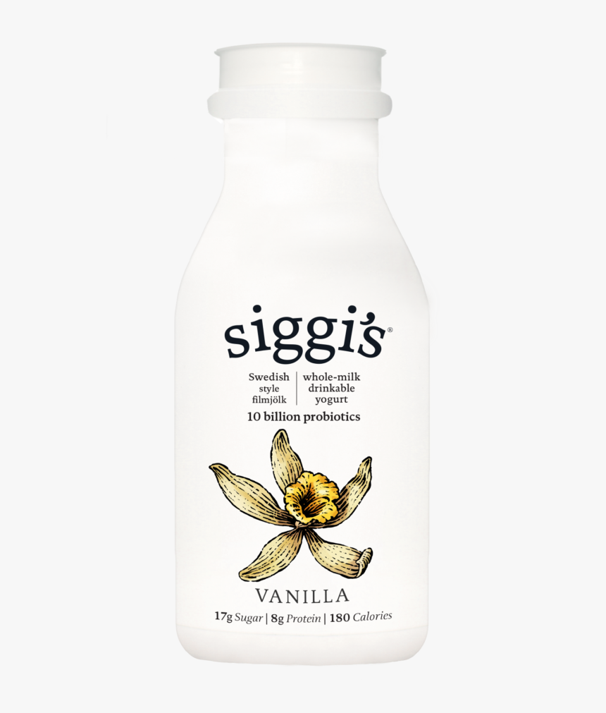 Vanilla 8oz Drinkable - Siggi's Strawberry Drinkable Yogurt, HD Png Download