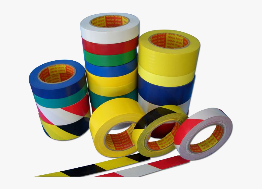 เทปเตือนภัย Pvc Hazard Warning Tape - สติ๊กเกอร์ ตีเส้น ติด พื้น, HD Png Download