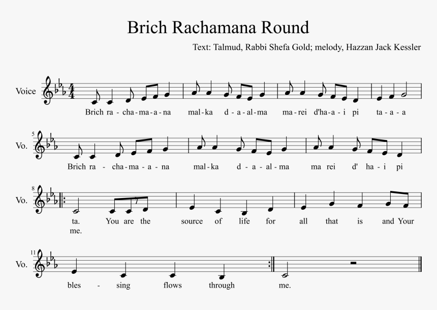 Transparent Rosh Hashanah Png - Sheet Music, Png Download