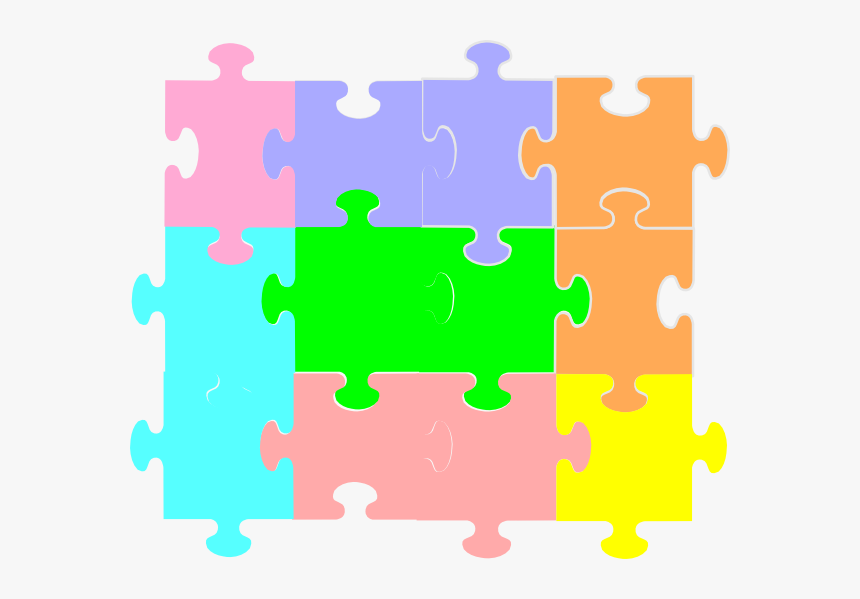 Jigsaw Puzzle Svg Clip Arts - Jigsaw Puzzle Stencil Visio, HD Png Download
