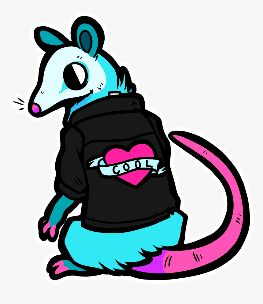Rad Opossum - Illustration, HD Png Download