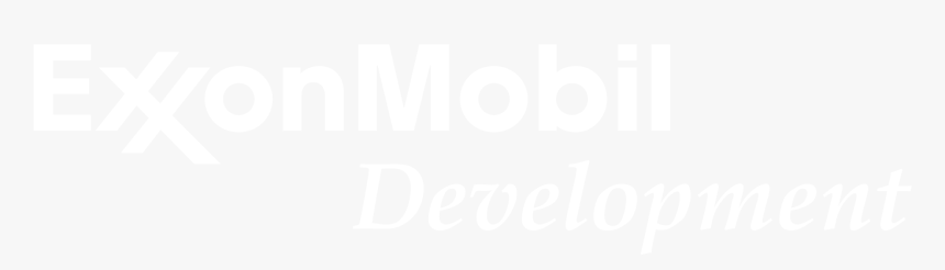 Exxonmobil Development Logo Black And White - Xperia White Logo Png, Transparent Png