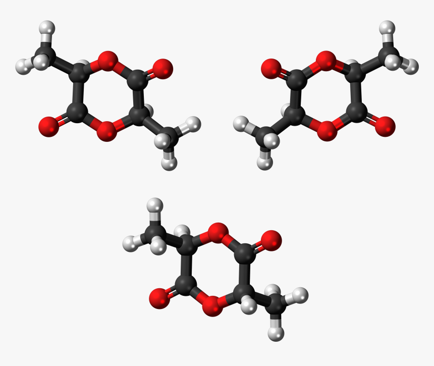 Lactide Isomers Molecules Ball - Molecule, HD Png Download