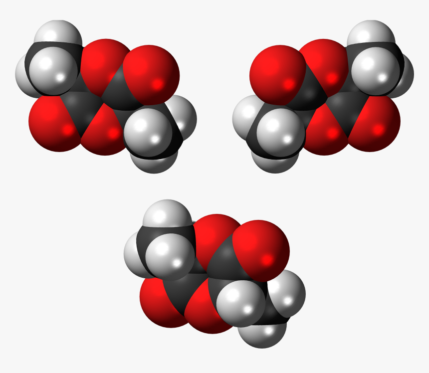 Lactide Isomers Molecules Spacefill - Molecule, HD Png Download