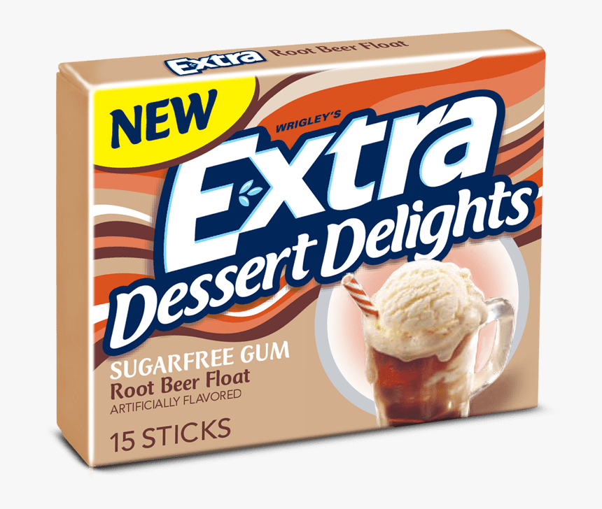 Root Beer Float Sugarfree Gum - Extra Gum Dessert Delights, HD Png Download