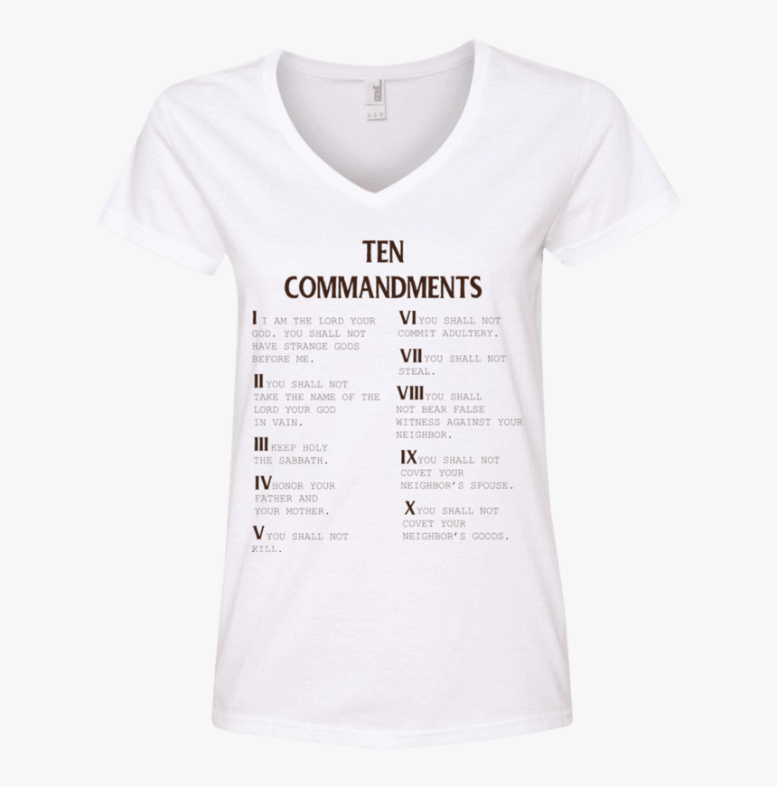 Ten Commandments V2 Apparel Our Lord Style 
 Class - Active Shirt, HD Png Download
