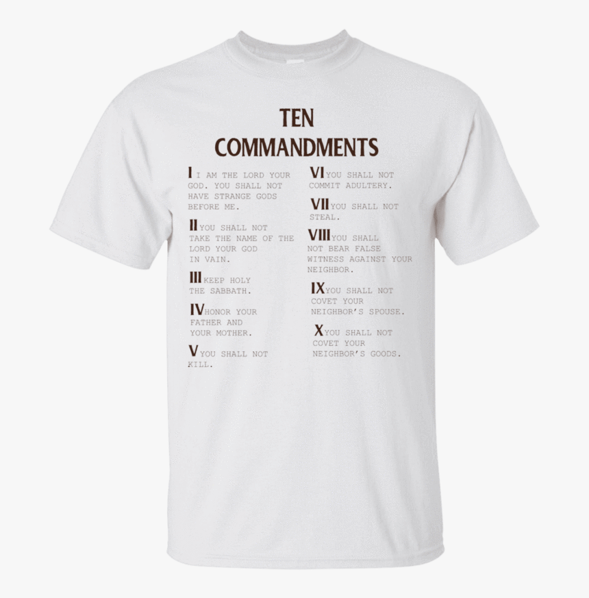 Ten Commandments V2 Apparel Our Lord Style 
 Class - Laserdisc, HD Png Download